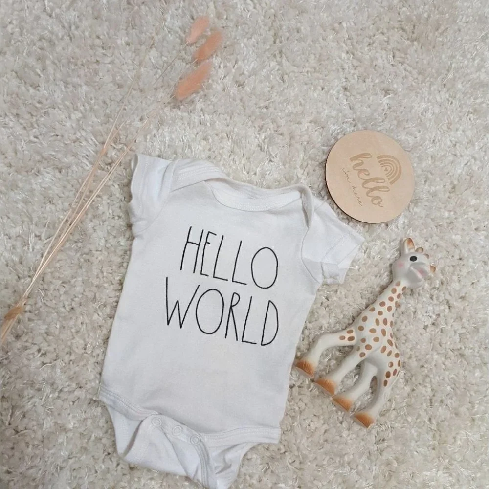 Rae Dunn Baby Newborn Outfit Under Shirt Onesie